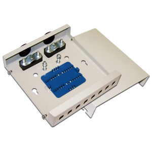 LANMASTER wall-mounted metal optical enclosure for 8 ST adapters